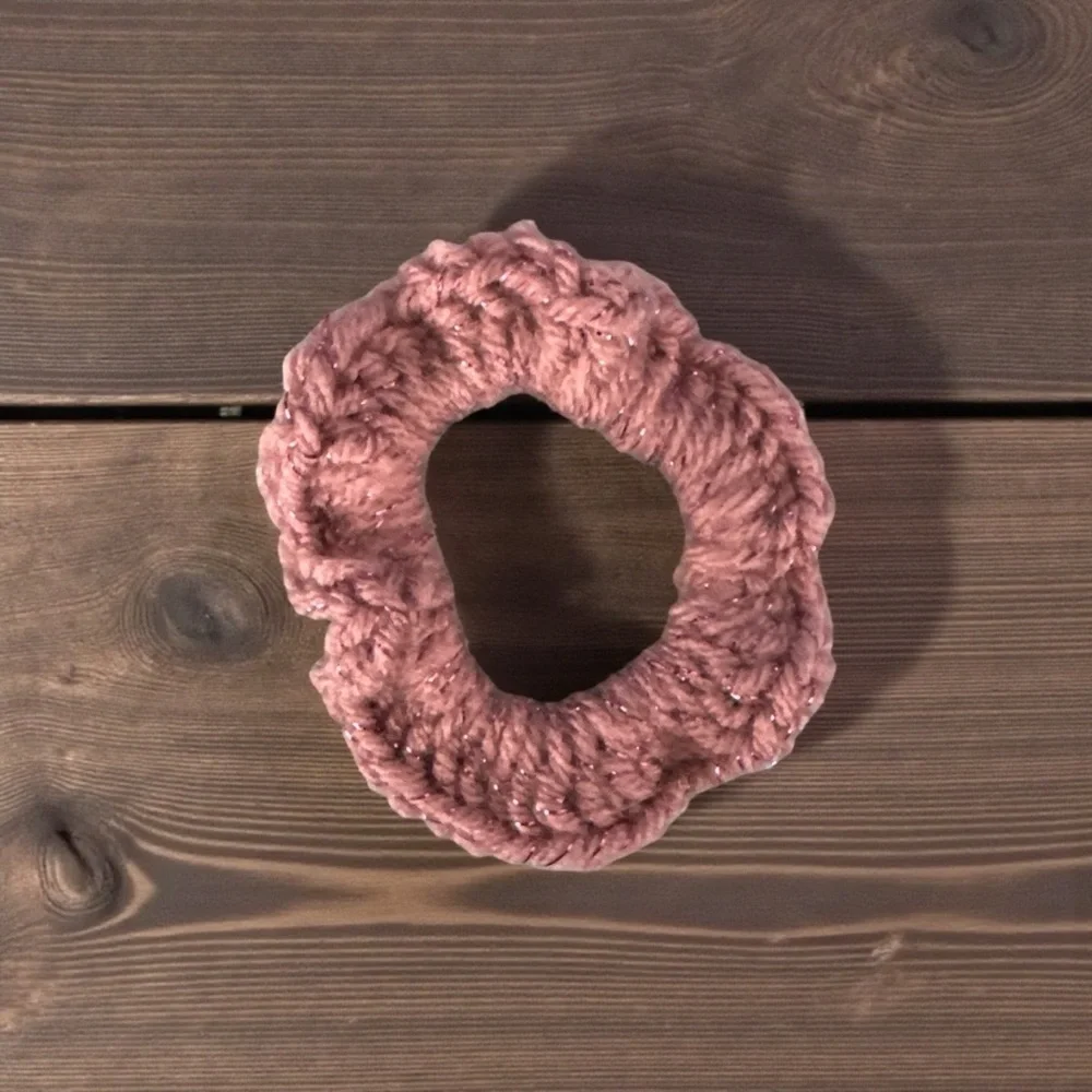 Chic Pink Hair Scrunchie